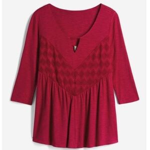 Stitch Fix l Sweet Grey Cut Out Top